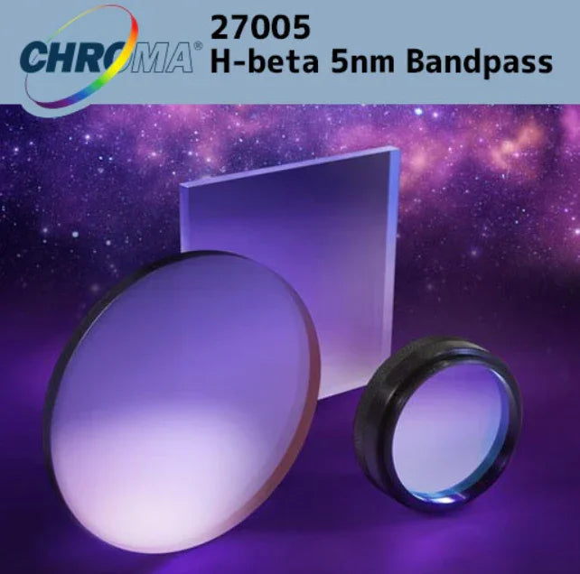 H-beta 5 5 bandpass filter displayed with the label H-beta 5 5 bandpass filter 27005.